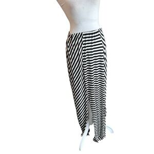 Mossimo Supply Co. Black and White Asymmetrical Maxi Skirt